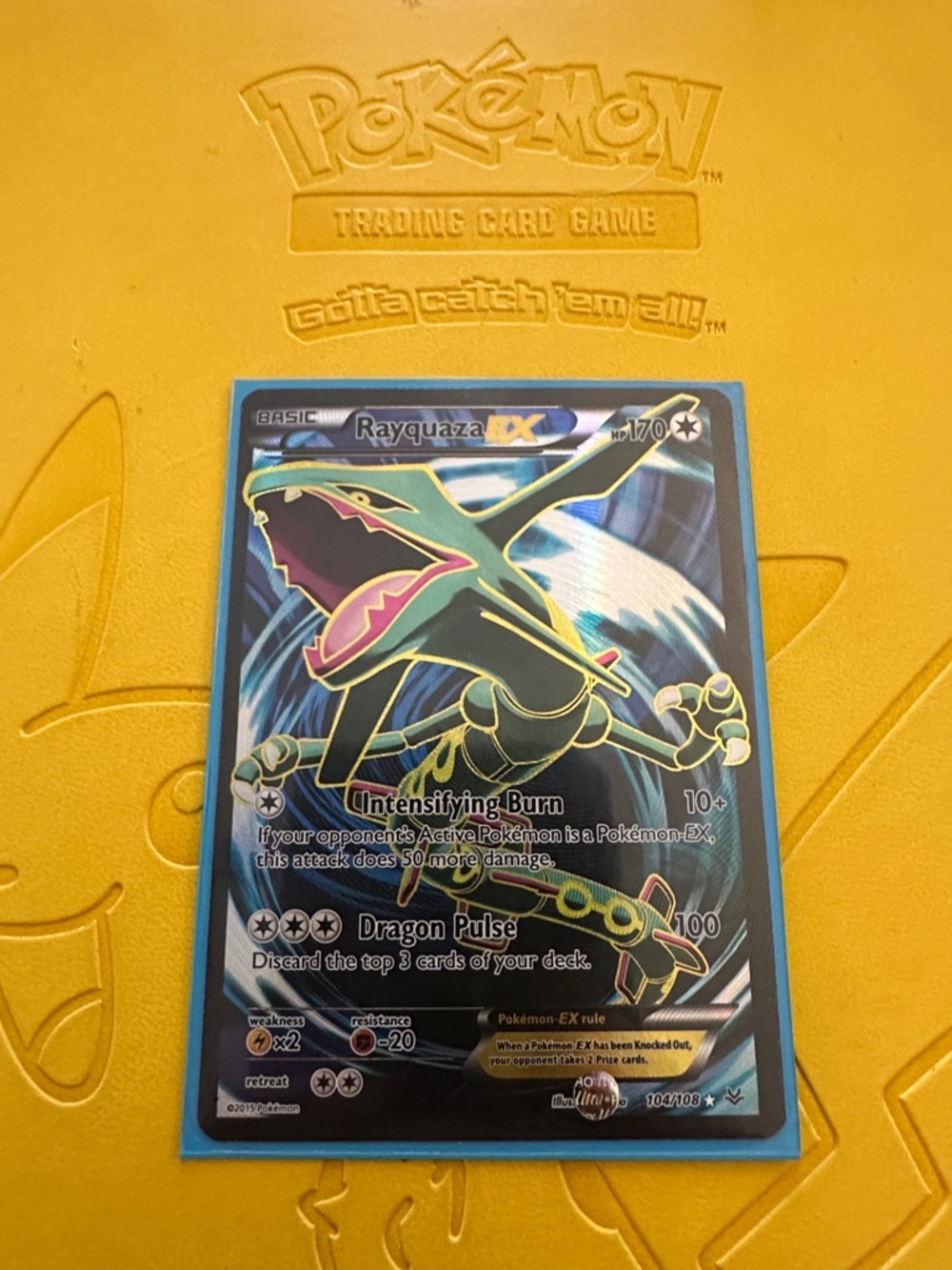Rayquaza GX Holographic Trading Card - Brand - Green